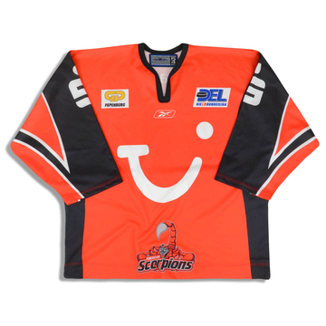 2008-09 Hannover Scorpions Mitchell #47 Metzen Maillot domicile 3XL