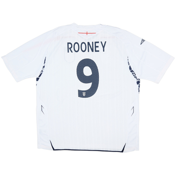 2007-09 England Maillot Domicile Rooney #9 - 7/10 - (3XL)