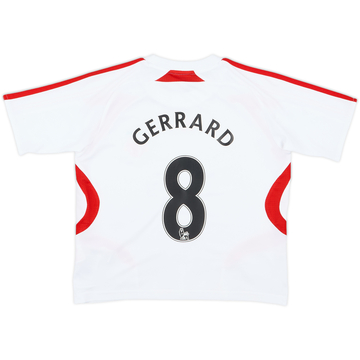 2007-08 Liverpool Maillot extérieur Gerrard #8 - 8/10 - (5-6 ans)
