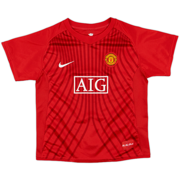 2007-09 Manchester United Maillot domicile - 8/10 - (6-7 ans)
