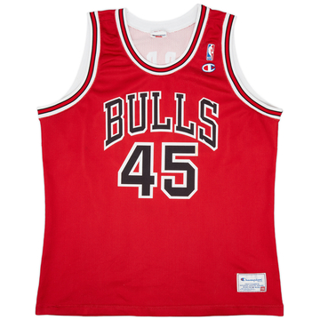 1995 Chicago Bulls Jordan #45 Champion Maillot extérieur (Très bon état) XXL