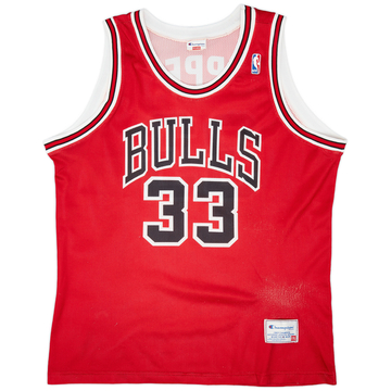 1991-98 Chicago Bulls Pippen #33 Champion Maillot extérieur (Très bon état) XXL