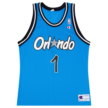 1995-98 Orlando Magic Hardaway #1 Maillot extérieur Champion (Très bon état) XL