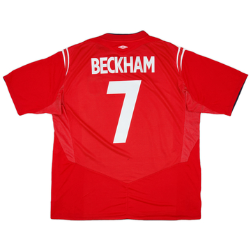 2004-06 England Maillot extérieur Beckham #7 - 6/10 - (XXL)