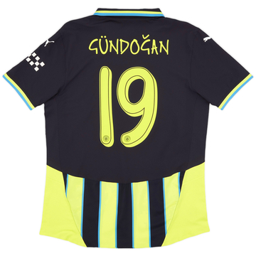 2024-25 Manchester City Maillot extérieur authentique Gundogan #19