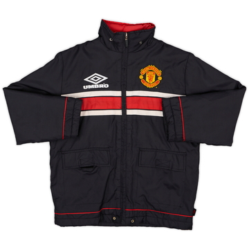 1998-99 Manchester United Umbro Manteau de banc rembourré - 7/10 - (M.Boys)