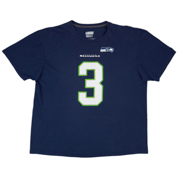 2015 Seattle Seahawks Wilson #3 NFL T-shirt - 6/10 - (XXL)