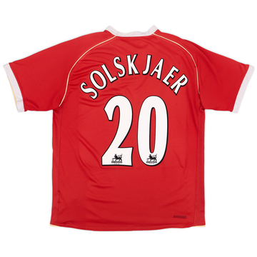 2006-07 Manchester United Maillot domicile Solskjaer #20 - 5/10 - (L)