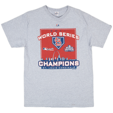 T-shirt Majestic 2011 St Louis Cardinals World Series Champions - 8/10 - (L)
