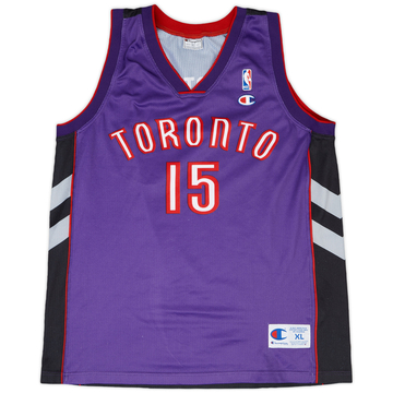 1999-03 Toronto Raptors Carter #15 Champion Maillot extérieur - 9/10 - (XL)