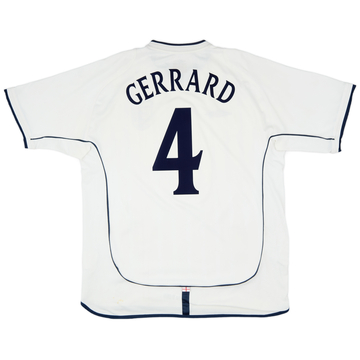 2001-03 England Maillot domicile Gerrard #4 - 5/10 - (XL)
