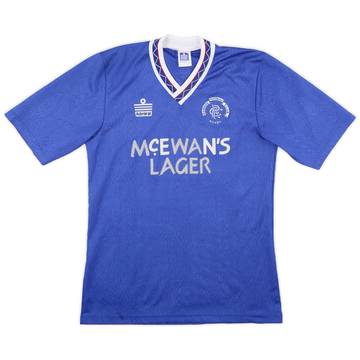 1990-92 Rangers Maillot Domicile - 5/10 - (S)