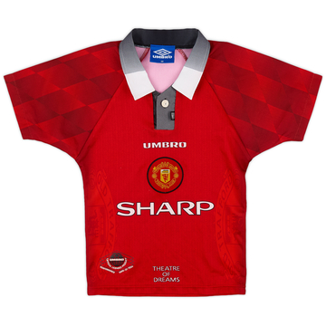 1996-98 Manchester United Maillot Domicile - 9/10 - (S. Garçon)