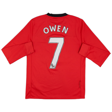 2009-10 Manchester United Maillot Domicile ML Owen #7 - 5/10 - (S)