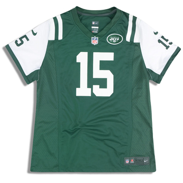 2012 New York Jets Tebow #15 Maillot Nike Game (Domicile) Femme (L)