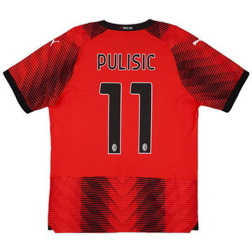 2023-24 AC Milan Maillot Domicile Authentique Pulisic #11