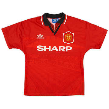 1994-96 Manchester United Maillot Domicile - 6/10 - (Y)
