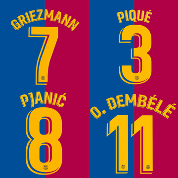 2018-21 Barcelona Domicile Flocage