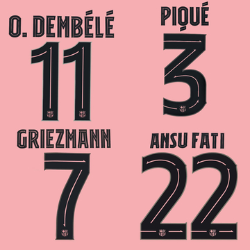 Flocage Troisième Coupe Barcelona 2020-21