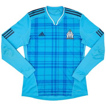 2010-11 Olympique Marseille Maillot Authentique Extérieur L/S - 6/10 - (M)