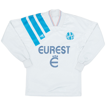 1993-94 Olympique Marseille Maillot Domicile Manches Longues - 7/10 - (S)