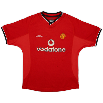 2000-02 Manchester United Maillot Domicile - 6/10 - (M.Boys)