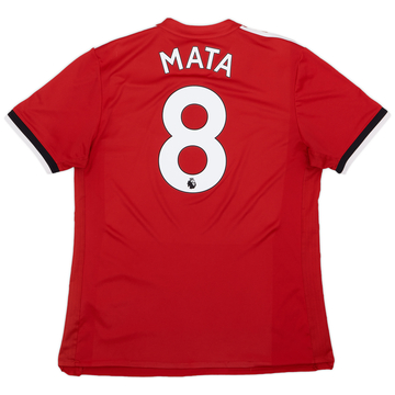 2017-18 Manchester United Maillot domicile Mata #8 - 6/10 - (L)