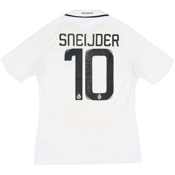 2008-09 Real Madrid Maillot Domicile Sneijder #10 - 4/10 - (S)