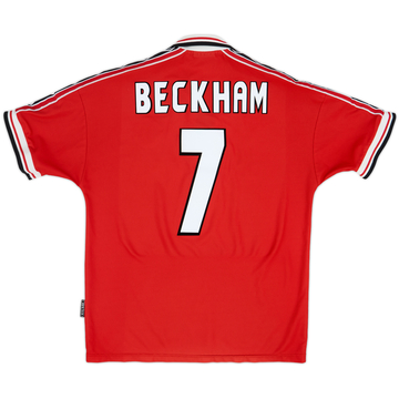 1998-00 Manchester United Maillot domicile Beckham #7 - 5/10 - (L)