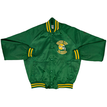Années 90 Green Bay Packers Chalk Line Veste universitaire en satin - 7/10 - (S)