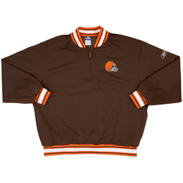 2002-04 Cleveland Browns Reebok Veste 1/4 Zip - 8/10 - (XL)
