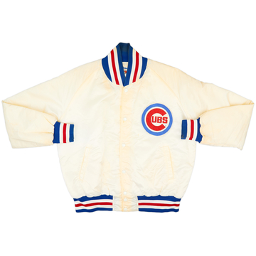 1980s Chicago Cubs Pyramid Veste universitaire en satin - 7/10 - (L)