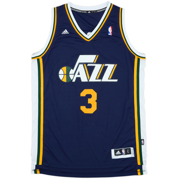 2013-14 Utah Jazz Burke #3 adidas Swingman Maillot extérieur - 9/10 - (L)