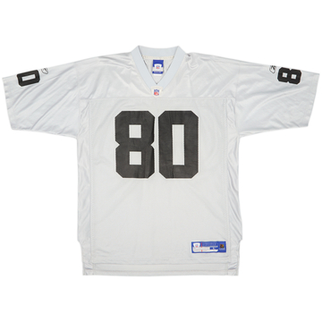 2004 Oakland Raiders Rice #80 Reebok Maillot On Field Alternatif - 7/10 - (L)