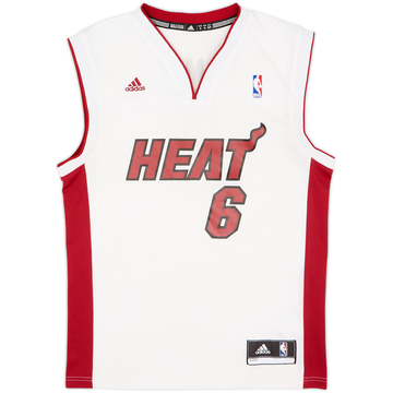 2010-14 Miami Heat James #6 adidas Maillot domicile - 6/10 - (S)