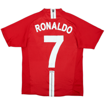 2007-09 Manchester United Maillot Domicile Ronaldo #7 - 5/10 - (S)