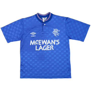 1987-90 Rangers Maillot Domicile - 8/10 - (M.Boys)