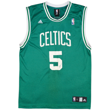 2007-10 Boston Celtics Garnett #5 adidas Maillot extérieur - 4/10 - (L)