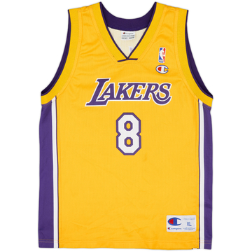 1999-06 LA Lakers Bryant #8 Champion Maillot domicile - 8/10 - (XL.Boys)