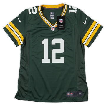 2012-22 Green Bay Packers Rodgers #12 Maillot de match Nike Domicile Femme (M) - Neuf avec étiquettes