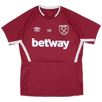 2019-20 West Ham Maillot d'entraînement Umbro version joueur #18 - 8/10 - (M)