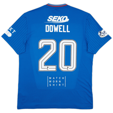 2023-24 Rangers Maillot domicile de match Dowell #20