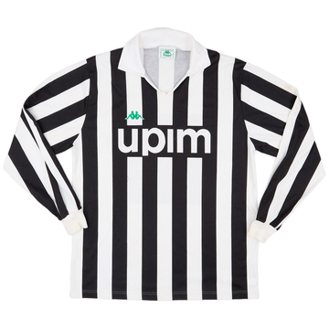 1991-92 Juventus Maillot Domicile Basique L/S - 5/10 - (XL)
