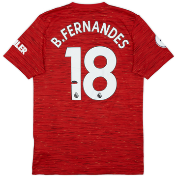 2020-21 Manchester United Maillot domicile B.Fernandes #18 - 5/10 - (S)