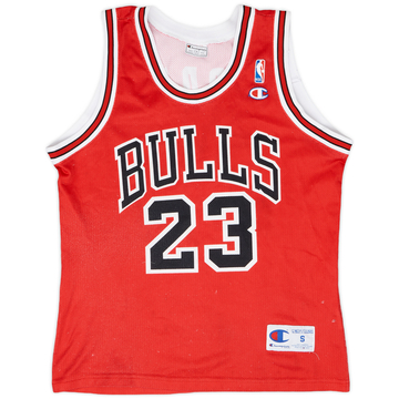 1991-98 Chicago Bulls Jordan #23 Champion Maillot extérieur - 3/10 - (S)
