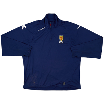 2006-07 Scotland Diadora Haut d'entraînement 1/4 zip - 7/10 - (XXL)