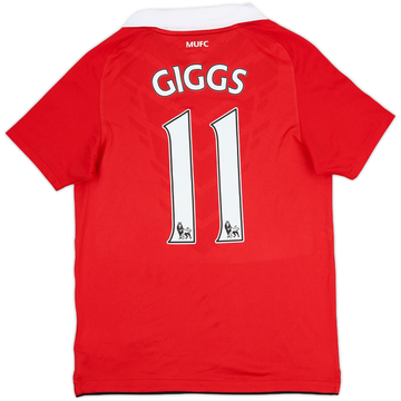 2010-11 Manchester United Maillot Domicile Giggs #11 - 8/10 - (L.Boys)