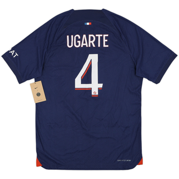 2023-24 Paris Saint-Germain Maillot Domicile Authentique Ugarte #4 (M)