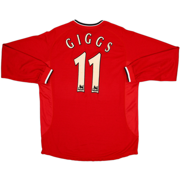 2000-02 Manchester United Maillot Domicile ML Giggs #11 - 6/10 - (L)