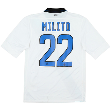 2011-12 Inter Milan Maillot extérieur Milito #22 - 6/10 - (S)